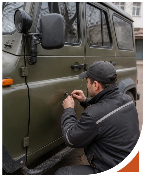 Профессиональное вскрытие автомобиля УАЗ без повреждений в Таганроге